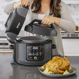 Ninja Op301c, Foodi 9-in-1 Pressure, Slow Cooker, Air Fryer And More, With 6.5 Quart (6.2l) Capacity And 45 Recipe Book, Black/gray, 1460w