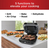 Ninja Bg500c, Foodi Xl 5-in-1 Indoor Grill With 4-quart (3.8l) Air Fryer, Roast, Bake, & Dehydrate