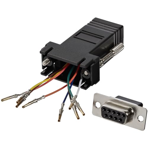 THIS DB9 TO RJ45 ADAPTER IS USED FOR MODULAR RS232 -  RS422 -  AND RS485 CONNECTIONS