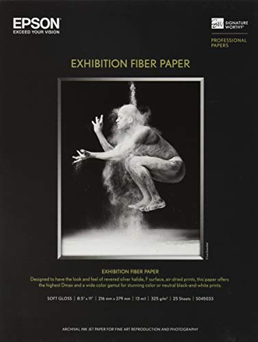 FIBER PAPER - 8.5 X 11 INCH - EPSON STYLUS PRO 11880 (COLORBURST)/3800 (PROFESSI (Like New)