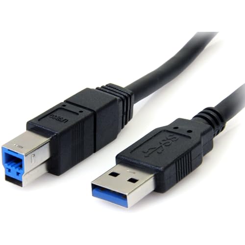 6 FT BLACK SUPERSPEED USB 3.0 CABLE A TO B - M/M