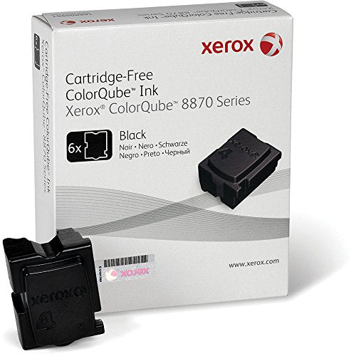 XEROX COLORQUBE INK BLACK -  COLORQUBE 8870 (6 STICKS) -  NORTH AMERICA