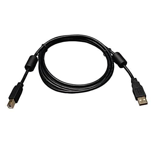 USB 2.0 A/B CABLE WITH FERRITE CHOKES (M/M) -  3-FT.