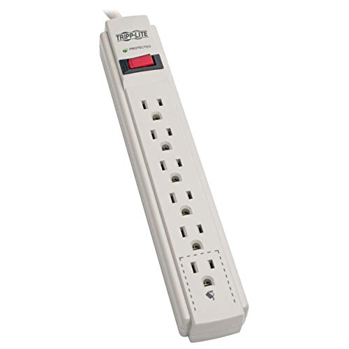 PROTECT IT! SURGE PROTECTOR STRIP 6OUT 5-15R 5-15P 120V 8FT