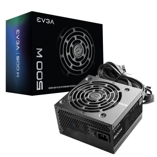 EVGA 500 White 500W 80Plus Power Supply. An Ultra Quiet Fan 120mm. Provides up