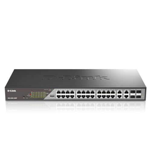 D-LINK NT DSS-200G-28MP 28PT DSS-200G SERIES GIGABIT SURVEILLANCE POE SWT 370W