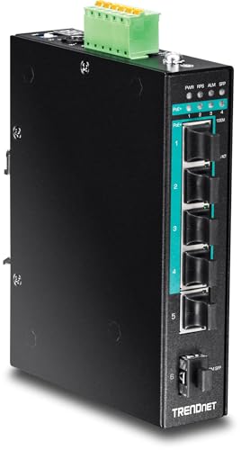 5PORT HARDENED INDUSTRIAL GIGABIT POE+ DIN-RAIL SWITCH