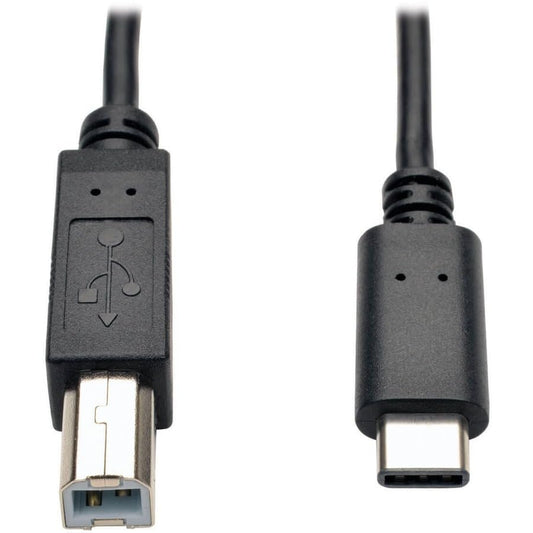 USB 2.0 HI-SPEED CABLE B MALE TO USB-C MALE 6FT