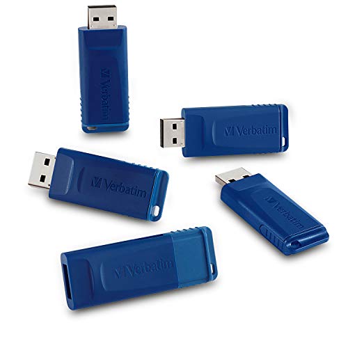 5PK 8GB USB FLASH DRIVE BLUE