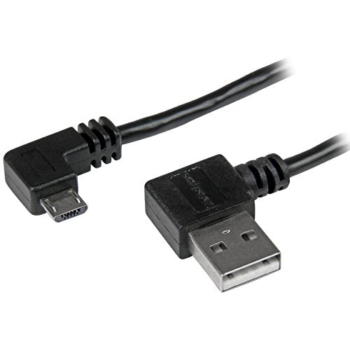 STARTECH.COM Charge and sync your Micro-USB device from a hard to reach USB-port - 3ft USB Ato Micro B Cable - 1m Right Angle Micro U