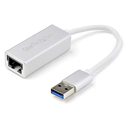 USB 3.0 to Gigabit Network Adapter - Silver Add a Gigabit Ethernet port to your