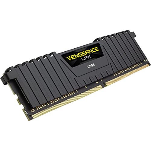 CORSAIR Vengeance LPX 8GB (1 x 8GB) DDR4 DRAM 2400MHz C16 (PC4-19200) Memory Kit - Black (CMK8GX4M1A2400C16)