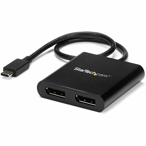 USB-C to DisplayPort Multi-Monitor Splitter - 2-Port MST Hub Use this adapter to