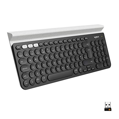 LogitechK780 Multi-Device Wireless Keyboard (Dark Grey/Plain White) - Non Spec (Like New)