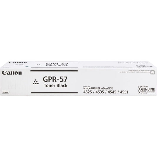 CANON GPR-57 BLACK TONER CARTRIDGE FOR USE IN IMAGERUNNER ADVANCE 4525I 4535I C4