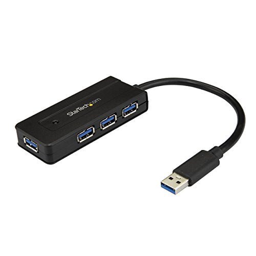 PORTABLE 4 PORT USB 3.0 HUB (5GBPS SUPERSPEED) WITH USB TYPE-A PORTS; USB BUS/SE