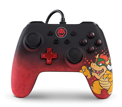 PowerA Wired Controller for Nintendo Switch - Bowser, Gamepad, Game controller, Wired controller, Officially licensed [Nintendo Switch]
