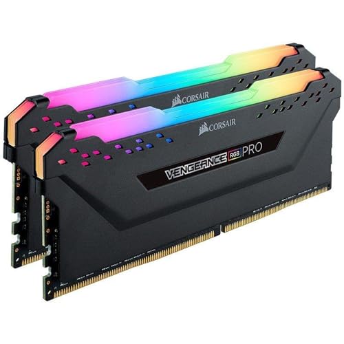 DDR4 -  2666MHz 16GB 2 x 288 DIMM -  Unbuffered -  16-18-18-35 -  Vengeance RGB PRO black Heat spreader - RGB LED -  1.35V -  XMP 2.0
