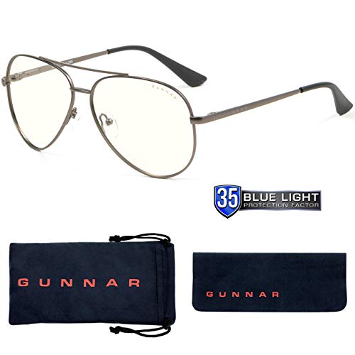 GUNNAR OPTIKS AC MAV-05009 MAVERICK GUNMETAL CLEAR TINT GUNNAR FOCUSING POWER