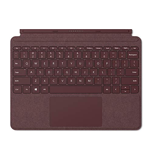 MICROSOFT SIGNATURE TYPE COVER KEYBOARD/COVER CASE TABLET FOR SURFACE GO - BURGUNDY - ALCANTARA (Like New)