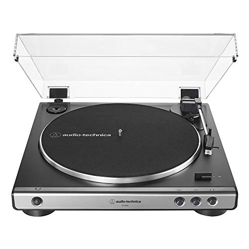 A-T FULLY AUTOMATIC BELT-DRIVE TURNTABLE-GUN METAL