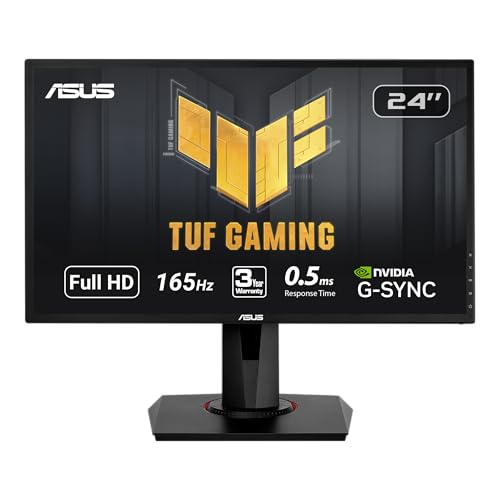 ASUS VG248QG 24 G-Sync Compatible Gaming Monitor 165Hz Full HD 1080p 0.5ms DP HDMI DVI Eye Care