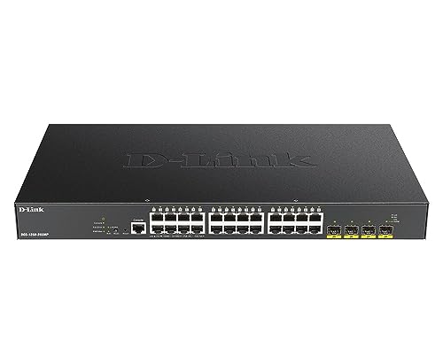 1250 SERIES SMART MANAGED 24PORT GBE POE SWTCH+4 10G SFP+370W