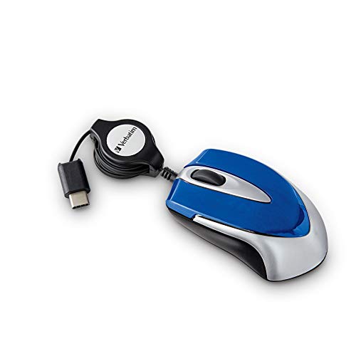 USB C MINI OPTICAL TRAVEL MOUSE BLU