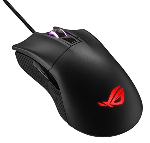 ASUS ROG GLADIUS II CORE WIRED USB OPTICAL ERGONOMIC FPS GAMING MOUSE FEATURING