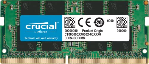 Crucial 32GB Single DDR4 2666 MT/s CL19 SODIMM 260-Pin Memory - CT32G4SFD8266