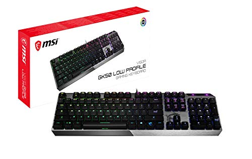 MSI KB VIGOR GK50 LOW PROFILE GAMING KEYBOARD KAILH LOW PROFILE SWITCHES