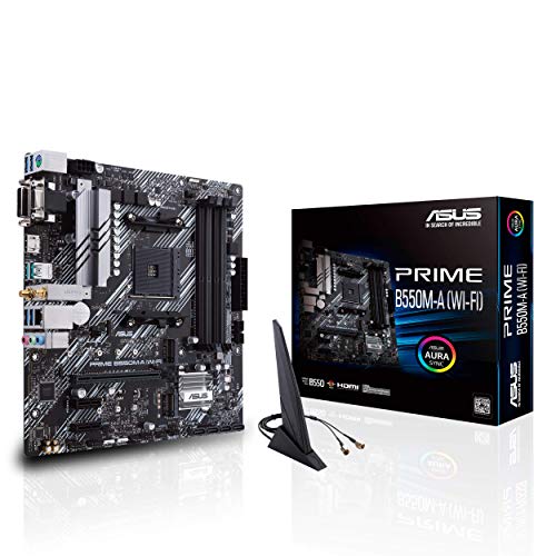 ASUS Prime B550M-A WiFi AMD AM4 (3rd Gen Ryzen) Micro ATX motherboard (PCIe 4.0  (Like New)