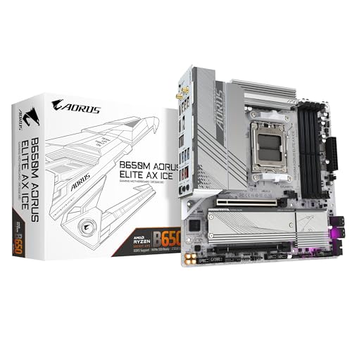 GIGABYTE MB B650M AORUS ELITE AX ICE B650 SOCKET AM5 B650 MAX192G DDR5 MATX