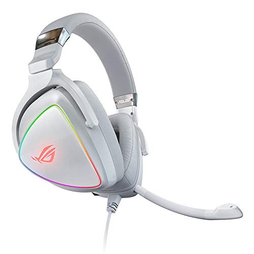 ASUS ROG DELTA WHITE RGB GAMING HEADSET WITH HI-RES ESS QUAD-DAC -  CIRCULAR RBG L