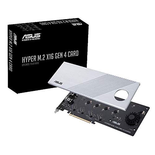 ASUS Hyper M.2 x16 PCIe 4.0x 4 Card is designed specifically for RAID functions  (Like New)