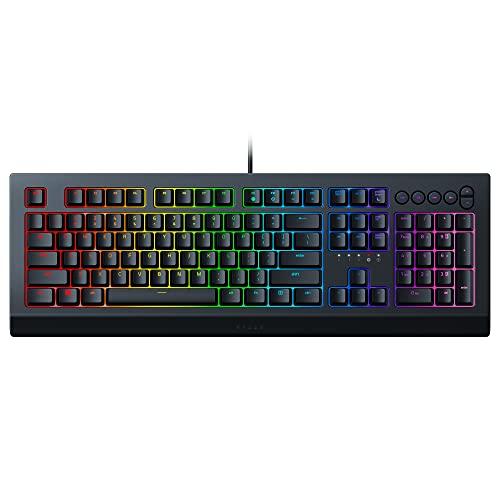 Razer Cynosa V2 Gaming Keyboard: Customizable Chroma RGB Lighting - Individually Backlit Keys - Spill-Resistant Design - Programmable Macro Functionality - Dedicated Media Keys (Like New)