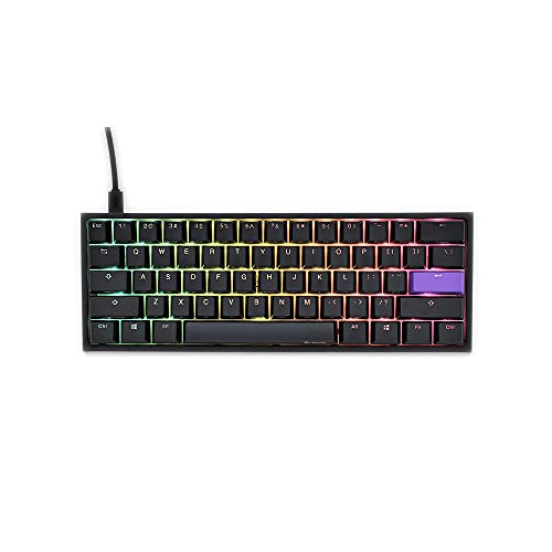 DUCKY ONE 2 MINI BLACK RGB PRO - RED