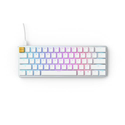 New GMMK 60% Ice WHite Mechanical KB -Brown