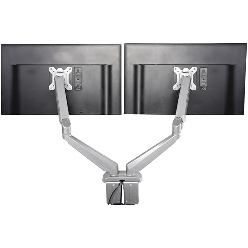 VESA 75MM/100MM DESK MOUNT DUAL MONITOR ARM SUPPORTS DISPLAYS UP TO 30IN (17.6LB
