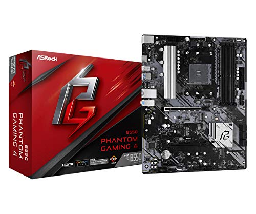 ASROCK MB B550 PHANTOM GAMING 4 AMD AM4 RYZEN B550 DDR4 128G PCIE SATA ATX RTL