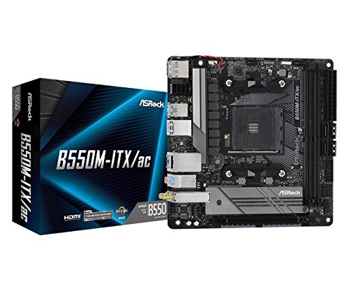 ASROCK MB B550M-ITX AC AMD AM4 RYZEN B550 MAX64GB DDR4 MINI-ITX RETAIL