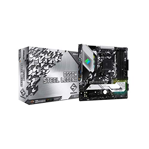 ASROCK MB B550M STEEL LEGEND AMD AM4 RYZEN B550 DDR4 128GB PCIE SATA MATX RTL