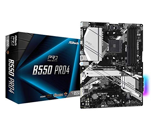 ASROCK MB B550 PRO4 AMD AM4 RYZEN FUTURE AMD RYZEN B550 DDR4 128G PCIE ATX RTL