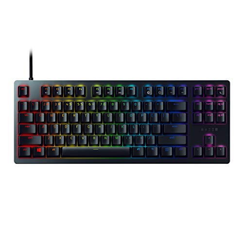 Razer Huntsman Mini 60% Gaming Keyboard: Fast Keyboard Switches - Clicky Optical Switches - Chroma RGB Lighting - PBT Keycaps - Onboard Memory - Classic Black (Like New)