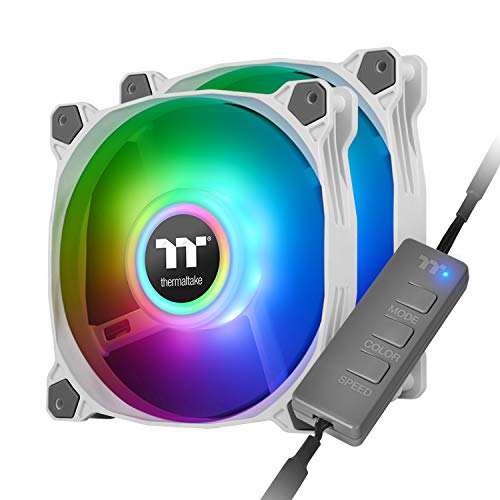 THERMALTAKE FAN CL-F097-PL12SW-B PURE DUO 12 WHITE ARGB 2PACK RETAIL