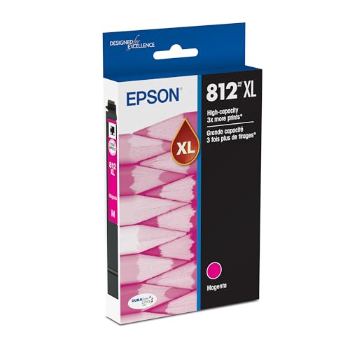 EPSON T812 High Capacity Magenta Ink Cartridge with Sensormatic