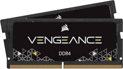 DDR4 -3200MHz 32GB 2x16GB SODIMM -Unbuffered -22-22-22-53 -VENGEANCE SODIMM -Black PCB -1.2V