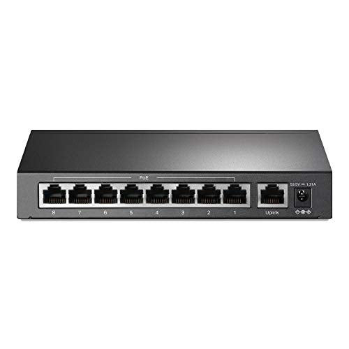 9PORT UNMANAGED SWITCH W/ 8 POE+ PORTS