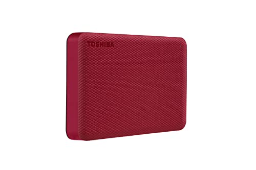 CANVIO ADVANCE PORTABLE EXTERNAL HARD DRIVE -  USB 3.0/2.0 -  4TB -  RED -  2-YEAR STAND