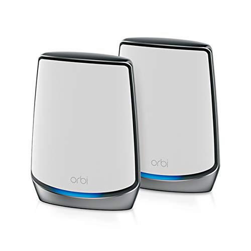 Netgear RBK852-100NAS Orbi Wi-Fi 6 Ultra-Performance Whole Home Mesh Wi-Fi System, 2-pack (RBK852) White